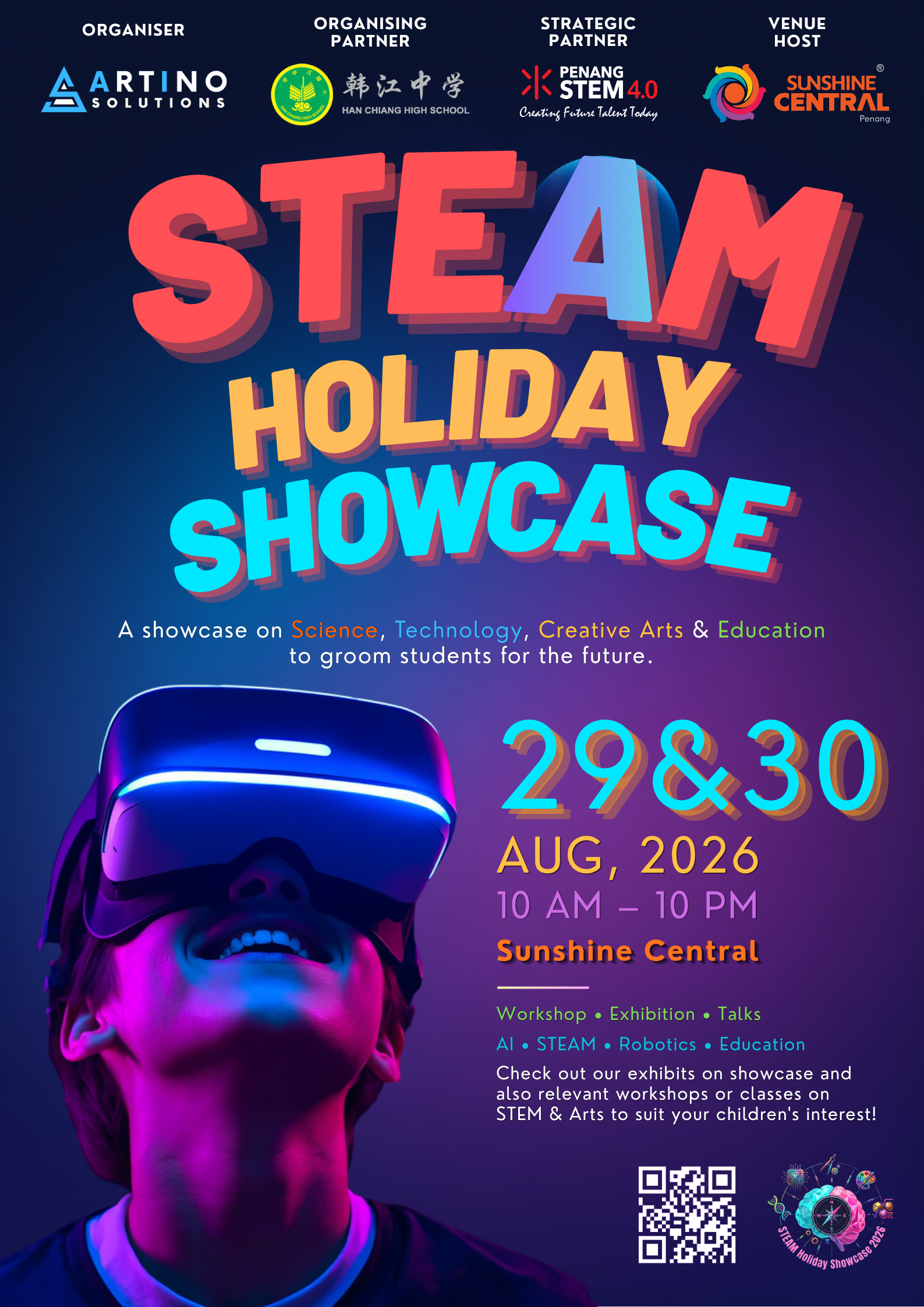 STEAM Holiday Showcase Poster